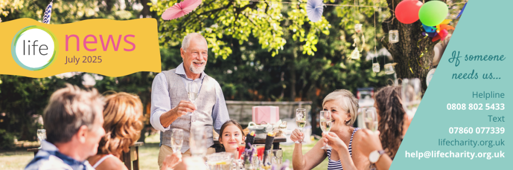 Life News friends having an outdoor dining event